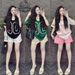 Fashion Women's Summer Two Piece Set V Neck Short Sleeve T-Shirt And Printed Shorts Loose Sporty Casual Trendy_ecoleips.com