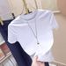 Women's Clothing Women's Style Oversized T-Shirt Grape Purple Pure Cotton Short Sleeve Mid Length Loose Fit Slimming Youthful Top_ecoleips.com