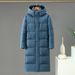 girl Girl Girl New Cross-Border Wholesale Foreign Trade European American Style Men And Women Couple Version Thickened Long Down Jacket_ecoleips.com