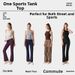 Women's Ribbed round Neck Sports Vest Slim Fit Yoga Top with Detachable Breast Pads Sleeveless Pilates Training Wear_ecoleips.com
