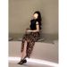 High-end Design Leopard Print For Women With Slit Long Skirt And Slimming Hollow-out Short Top Summer Two-piece Set_ecoleips.com