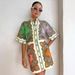 Women’s Clothing Printed Shirt Skirt, Fashionable Casual Slim Long Cotton And Linen Shirt_ecoleips.com