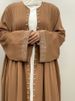 New Hot Diamond Ramadan Clothing With Belt Women's Dress Muslim Eid Abaya Luxury Arabic Fashion Kaftan Modest Caftan Marocain_ecoleips.com