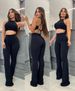 New Waffle Texture Sexy Strap High Waist Fashion Casual Long Pants Set For Women_ecoleips.com