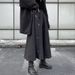 Verve Dark Style Midi For Women 2025 Autumn New Black National Trend Ins Versatile Loose Slimming A-line Skirt_ecoleips.com
