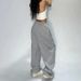 Women's Clothing Sports Pants Casual Pants Cotton Knitted Pants Spring And Autumn Solid Color Loose Sweatpants Hot Girl Street Dance_ecoleips.com