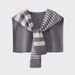 Women’s Clothing Niche Design And High End Black And White Asymmetrical Striped Knitted Shawl To Wear As An Outerwear In Summer Air Conditioned Rooms_ecoleips.com