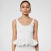 Summer New Style Women's Sleeveless Backless Square Neck Bubble Sexy Vest Top Solid Color European And American Clothing 2025_ecoleips.com