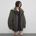 girl 2025 Winter New Korean Style Retro Casual Large Lapel Mid-Length Parka Warm White Duck Down Jacket For Women_ecoleips.com