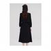 French Style Two-Piece Elegant High-End Black Long Sleeve Plus Size Autumn Winter Women's Waist-Cinching Dress_ecoleips.com