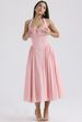 2026 New Summer Slim-fit Suspender Dress, European And American Fashion Printed Neck Lace Dress_ecoleips.com