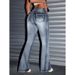 ICON Slim Fit Flared Jeans Women's Clothing Denim Cross Border E Commerce Hot Selling Item_ecoleips.com