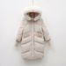 New White Duck Down New Winter Warm Big Fur Collar Casual Loose Down Jacket Women's Coat_ecoleips.com