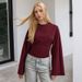 2026 European And American Women's Fashion New Solid Color Round Neck Regular Shoulder Wide Waist-Cinching Sexy_ecoleips.com