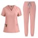 Women's short-sleeved doctor's gown, surgical gown, women's beauty work clothes, men's operating room scrub gown, elastic quick-drying gown_ecoleips.com