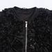 Women's Clothing Autumn Flower Decoration Loose Casual Jacket_ecoleips.com