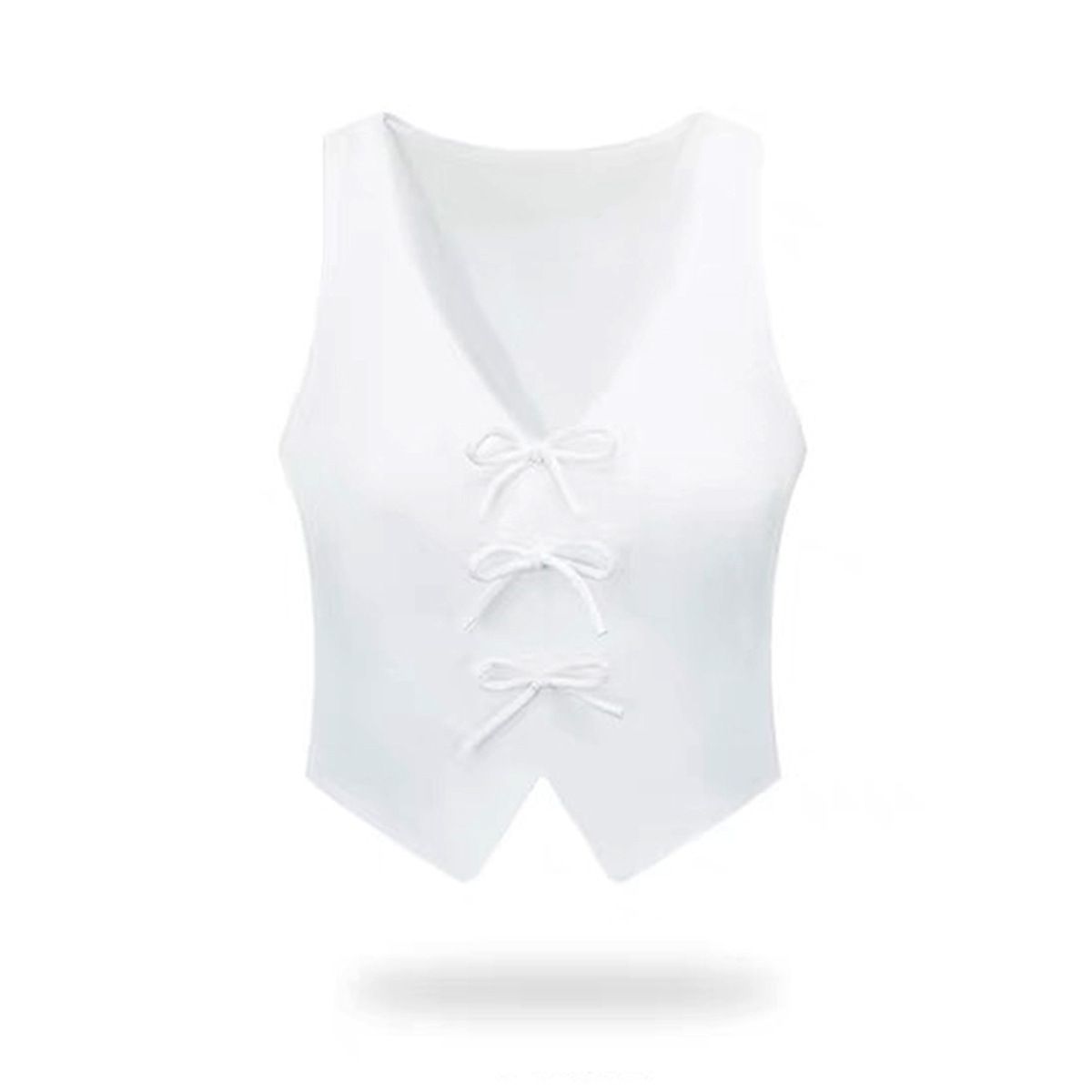 Women's Clothing With Long Neck And Bowknot For Beautiful Back And Chest Pad For Sweet And Spicy Girls Dance Clothes With V Neck Sports Underwear_ecoleips.com