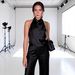 K New Fashionable Texture And Temperament Hanging Neck Collar Top_ecoleips.com