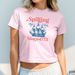 Cross-border New Summer Round-neck Short-sleeve T-shirt With Cute USA Print, Y2K Casual Short Slim-fit Top In Stock_ecoleips.com