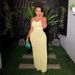 European American Style Women's Fashion Casual Backless Hot Girl Suspender Dress Summer New Style Sexy Popcorn Design_ecoleips.com