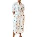 2026 New Spring Women's Clothing European And American Cross-Border Fashionable Tie-Waist Printed Shirt Dress_ecoleips.com