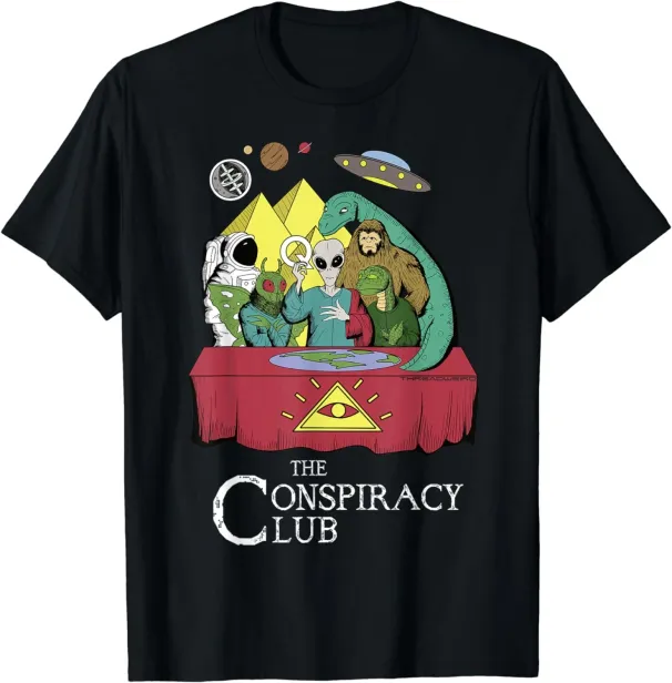 Women's T-Shirts NEW LIMITED Theory Conspiracy Club Men Women T-Shirt - MADE IN USA_ecoleips.com