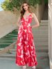 European And American Foreign Trade Women's Clothing, Waist-cinching Elegant Beach Dress, 2025 Summer Bohemian Vacation_ecoleips.com