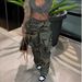 Women's Clothing High Waist Straight Multi Color Camouflage Overalls_ecoleips.com