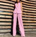 Women's Clothing Fashion Suit Lapel Vest Vest Wide Leg Trousers Casual Suit_ecoleips.com