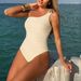 Aria Basics 2026 European And American New Style Cross-Border High-End Vintage Simple Slim-Fit One-Piece Hot Spring Resort Swimsuit_ecoleips.com