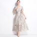Women's Clothing Evening Gown For Women Luxury Intricate Mesh Embroidery Elegant Sophisticated Design Wedding Dress_ecoleips.com