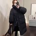 Off-Season New Dongdaemun Korean Style White Duck Down Jacket For Women, Mid-Length Loose Fit Versatile Thickened Hooded_ecoleips.com