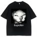 2025 Vintage Funny Ibuprofen Cat Meme Graphic T Shirt Men Women Humor Fashion T Shirts Oversized Casual Streetwear T-shirts_ecoleips.com