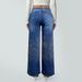 Women's European American Style Starry Rhinestone Denim Jeans Loose Straight Leg Casual Trousers Sparkly Street Style Long Pants_ecoleips.com