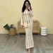 Blifanbo Sexy Hollow Out Backless Knitt Maxi Dress Women Long Sleeve Autumn Patchwork O Neck Fashion High Waist Club Party Dress_ecoleips.com
