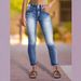 Women's Slim Fit Jeans Embroidered Pocket Casual Cotton Denim Jeans For Office Lady Street Style_ecoleips.com