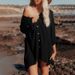 Women's Chiffon Beach Cover Up - Lightweight Sun Protection Kimono Cardigan, Bikini Swimsuit Wrap, Vacation Resort Wear_ecoleips.com
