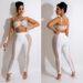 Voya Women's Sexy European American Style Rhinestone Vest And Mesh Two-piece Nightclub Outfit_ecoleips.com