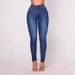 Women’s High-Waisted Straight-Leg Jeans – Classic Brown/Blue/Black Denim Pants (Sizes S-XL, Comfort Stretch, Faded Wash)_ecoleips.com