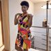 Women's Clothing Sexy Printed Sleeveless Strappy Small V Neck Vest Dress_ecoleips.com
