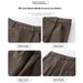 American Style PU Leather Women's Spring And Autumn New High Waist Draped Casual Straight Loose Suit Wide Leg Pants_ecoleips.com