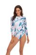 Aria Basics New European And American Style Swimsuit, Surfing Suit, Solid Color, Quick-dry, Spliced, Anti-scratch, Zippered,_ecoleips.com