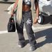 Women's Clothing 1103 new street hot girl fashion trend print sports casual sweatpants_ecoleips.com