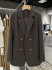 Women's Coat Long Sleeve Blazers Elegant Solid Color_ecoleips.com