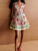 Chic Printed V-neck Pleated Mini Dress Women Sexy Sleeveless Single Breasted Loose Short Dresses Female 2025 Summer Streetwear_ecoleips.com