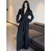 French-style Niche Hepburn-inspired Black Blazer, Casual Professional Look, Elegant And Sophisticated, Waist-cinching_ecoleips.com