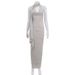 Women's Sexy Hanging Neck Swinging Collar Temperament, Slim Fit And High-End Feeling, Dress With Ribbons, Pure Desire,_ecoleips.com
