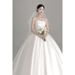 French-style Strapless Light Wedding Brides, 2026 New Model, Satin Main Fabric, High-quality Texture, Simple Petite_ecoleips.com