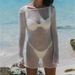 Women's Clothing New Knitted Sexy Large Backless Beach Holiday Dress Long Sleeve Hollow Perspective Women's Clothing_ecoleips.com