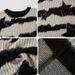 Vintage Americana Striped Star Jacquard Sweater Unisex Oversized Loose Knit Top Casual Pullover_ecoleips.com